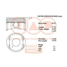 Kolben für CHEVROLET von IAP QUALITY PARTS