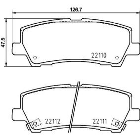Bremsbeläge für FORD USA von HELLA