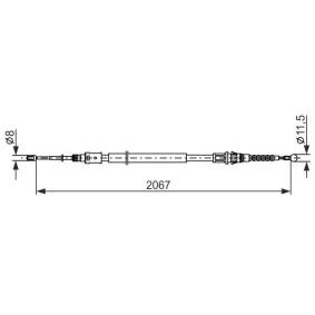Handbremsseil 1 987 482 869 von BOSCH günstig für 23,62 € online kaufen