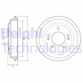 Compre Tambor de travão da DELPHI BF613 a um preço baixo por 19,24 €