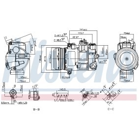 Klimakompressor 890696 von NISSENS günstig für 312,33 € online kaufen