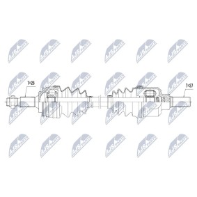 Compre Veio de transmissão de NTY online para 308 II Van / Hatchback (T9) a preços moderados