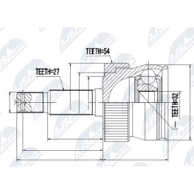 Achetez des Jeu de joints, arbre de transmission NTY NPZ-CH-008 à prix pour 47,16 €