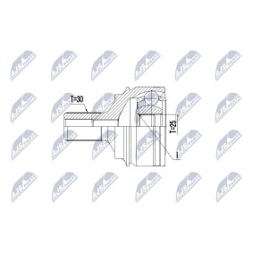 Gelenksatz, Antriebswelle NPZ-ME-027 von NTY günstig für 65,68 € online kaufen