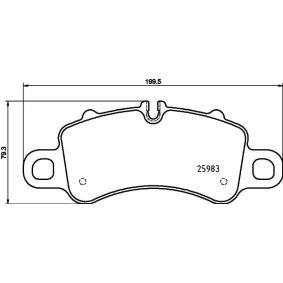 Bremsbeläge für PORSCHE von HELLA