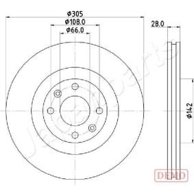 Bremsscheibe DI-0631C von JAPANPARTS günstig für 92,42 € online kaufen