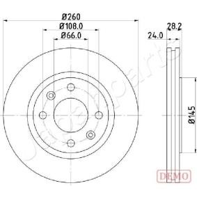 Bremsscheibe DI-0632C von JAPANPARTS günstig für 60,52 € online kaufen