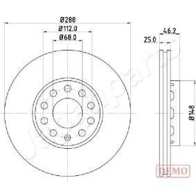 Bremsscheibe DI-0910C von JAPANPARTS günstig für 78,40 € online kaufen