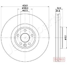 Bremsscheibe für JAGUAR von JAPANPARTS