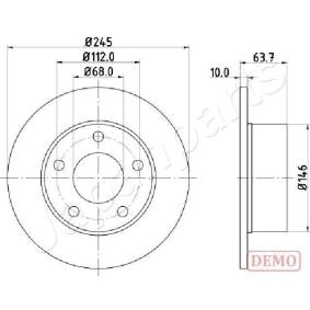 Bremsscheibe DP-0912C von JAPANPARTS günstig für 50,18 € online kaufen
