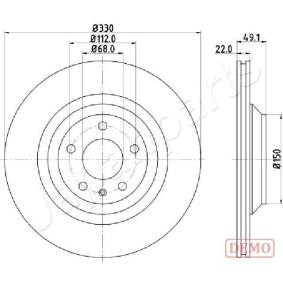 Bremsscheibe DP-0916C von JAPANPARTS günstig für 80,54 € online kaufen
