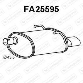 Endschalldämpfer FA25595 von VENEPORTE günstig für 139,75 € online kaufen
