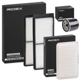 Achetez des Kit de filtres de chez RIDEX en ligne pour 2 A trois volumes (DE) à prix modérés