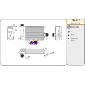 Ladeluftkühler 720.027 von AHE günstig für 215,10 € online kaufen