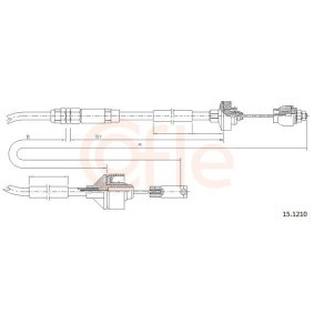 Kupplungsseil 92.15.1210 von COFLE günstig für 23,63 € online kaufen
