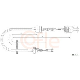 Kupplungsseil 92.19.3144 von COFLE günstig für 19,83 € online kaufen
