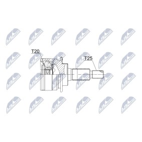 Achetez des Jeu de joints, arbre de transmission NTY NPZ-SU-035 à prix pour 40,67 €