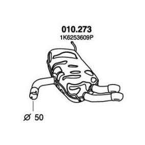 Endschalldämpfer 010.273 von PEDOL günstig für 145,38 € online kaufen