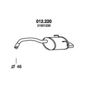 Endschalldämpfer 012.220 von PEDOL günstig für 122,41 € online kaufen