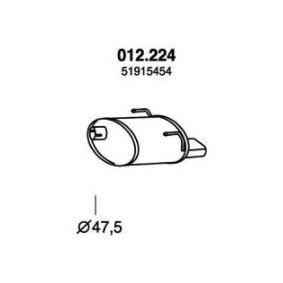 Endschalldämpfer 012.224 von PEDOL günstig für 90,86 € online kaufen