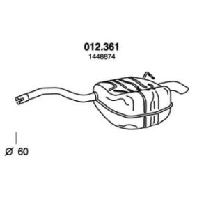 Endschalldämpfer 012.361 von PEDOL günstig für 86,81 € online kaufen