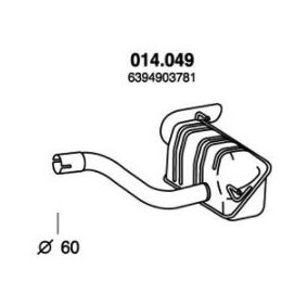 Endschalldämpfer 014.049 von PEDOL günstig für 86,81 € online kaufen