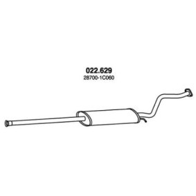 Acquista Marmitta centrale da PEDOL 022.629 a buon mercato per soli 62,85 €