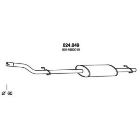 Compre Silenciador central de PEDOL online para SPRINTER 5-t Camião de plataforma/chassis (905) a preços moderados