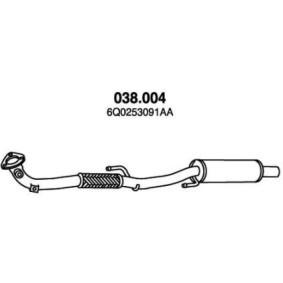 Compre Panela de escape dianteira da PEDOL 038.004 a um preço baixo por 89,47 €