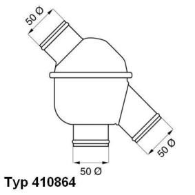 Kühlwasserthermostat für MERCEDES-BENZ von WAHLER