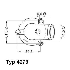 Kühlwasserthermostat für MERCEDES-BENZ von WAHLER