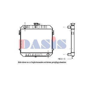 Compre Radiador, arrefecimento do motor da AKS DASIS 091250N a um preço baixo por 163,67 €