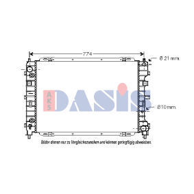Kühler, Motorkühlung 120700N von AKS DASIS günstig für 145,21 € online kaufen