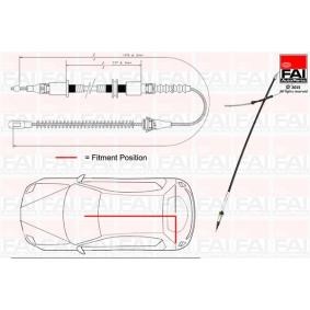 Handbremsseil für OPEL von FAI AutoParts
