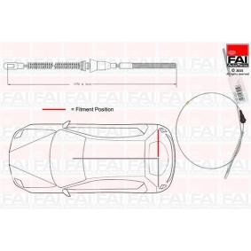 Handbremsseil für OPEL von FAI AutoParts