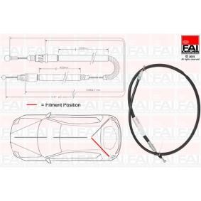 Handbremsseil für NISSAN von FAI AutoParts