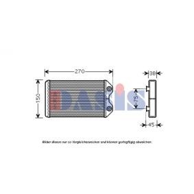Wärmetauscher, Innenraumheizung 219000N von AKS DASIS günstig für 239,36 € online kaufen