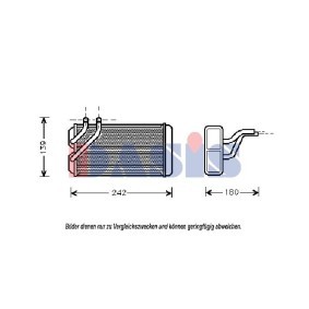 Compre Permutador de calor, aquecimento do habitáculo da AKS DASIS 379040N a um preço baixo por 236,85 €