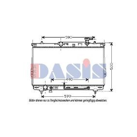 Kühler, Motorkühlung 510034N von AKS DASIS günstig für 99,05 € online kaufen