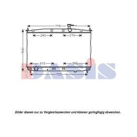 Kühler, Motorkühlung 560037N von AKS DASIS günstig für 106,32 € online kaufen