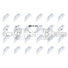 Compre Veio de transmissão de NTY online para CELICA (ST20_, AT20_) a preços moderados