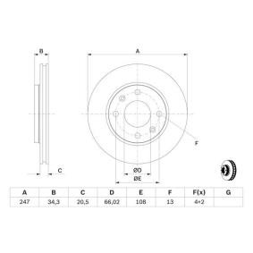 Bremsscheibe 0 986 479 W62 von BOSCH günstig für 17,03 € online kaufen