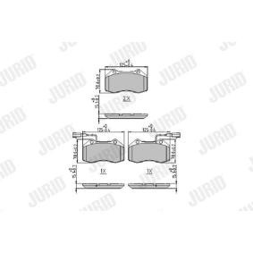 Bremsbeläge 573957J von JURID günstig für 44,25 € online kaufen