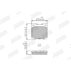 Acquista Kit pastiglie freni da JURID 573961J a buon mercato per soli 24,08 €