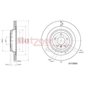 Compre Disco de travão da METZGER 6110969 a um preço baixo por 42,25 €