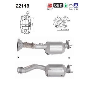 Katalysator für HONDA von AS