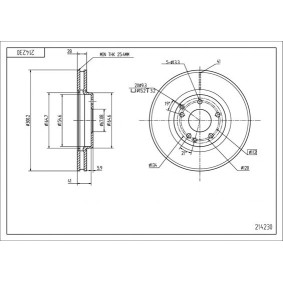 Bremsscheibe 214 230 von HART günstig für 35,61 € online kaufen