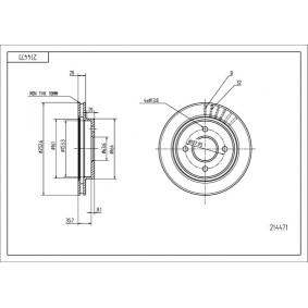 Acquista Disco freno da HART 214 471 a buon mercato per soli 22,00 €