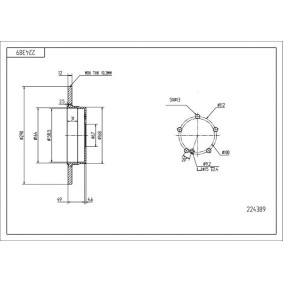 Bremsscheibe 224 389 von HART günstig für 25,55 € online kaufen