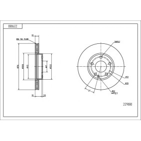 Bremsscheibe 229 080 von HART günstig für 27,87 € online kaufen
